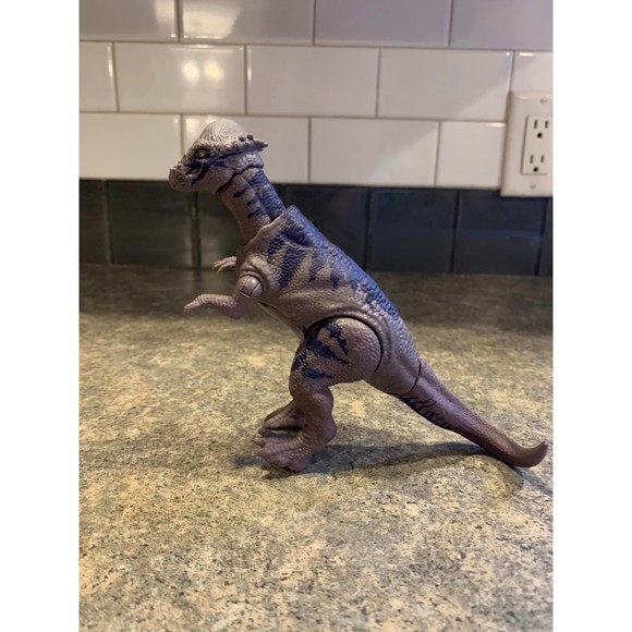 Matell Jurasic World Savage Strike Pachycephalosaurus Dino Rivals Park EUC - Picture 1 of 2
